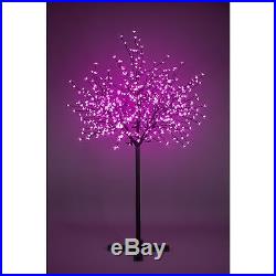 Christmas Cherry Blossom Tree Outdoor Xmas Lighting Decor 600 LED Lights 7 FT