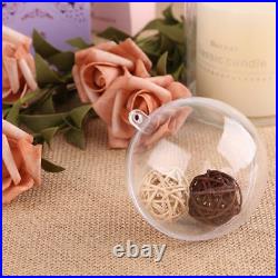 Christmas Clear Baubles Ball Transparent Plastic Craft Ball Decoration Party