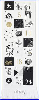 Christmas Countdown Advent Calendar, Fabric, Festive Animals Designs 24 Pocket