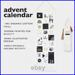 Christmas Countdown Advent Calendar, Fabric, Festive Animals Designs 24 Pocket