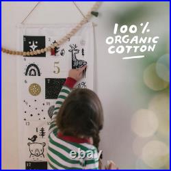 Christmas Countdown Advent Calendar, Fabric, Festive Animals Designs 24 Pocket