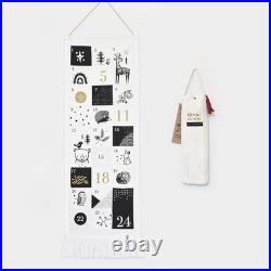 Christmas Countdown Advent Calendar, Fabric, Festive Animals Designs 24 Pocket
