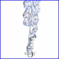 Christmas Crystal Icicles with Cool White LED Lights