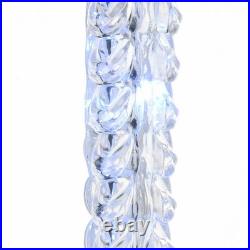 Christmas Crystal Icicles with Cool White LED Lights