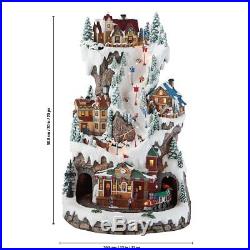 Christmas Decor 20 (50.8cm) Sculpture LED Winter 3 Level Village Scene BRAN NEW