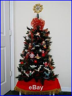 Christmas Decorated Artificial 3' 3 Tabletop Tree Shining Star