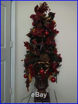 Christmas Decorated Pre-lit 4′ Potted Urn Tree Angel From Above