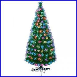 Christmas Decoration 1.8m Fibre Optic Color changing Starburst Green Xmas Tree