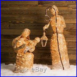 Christmas Decoration Freestanding Nativity Sculpture 4 Foot Outdoor Yard Decor