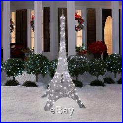 Christmas Decoration Pre Lit Eiffel Tower Outdoor Yard Decor Xmas Sculpture 7 FT