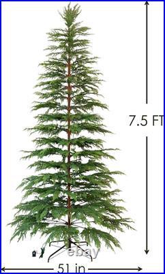 Christmas Decorations 7.5 Ft Pre-Lit Twinkle Christmas Cypress Tree Christmas Decorations 7.5 Ft Pre-Lit Twinkle Christmas Cypress Tree