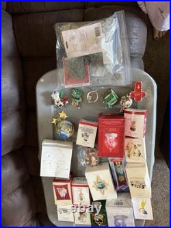 Christmas Decorations And Bath And Body Works Candle Holders, Hallmark Stuff