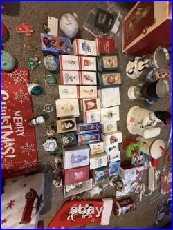 Christmas Decorations And Bath And Body Works Candle Holders, Hallmark Stuff