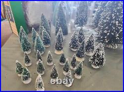 Christmas Decorations Lenax Trees and Boulder Set