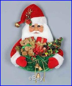 Christmas Decorations Santa With Toy Sack Wall Art Door Decoration