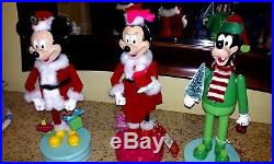 Christmas Disney Mickey, Mini & Goofy Wooden Nutcrackers New With Tags