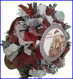 Christmas Dog Wreath, Farmhouse Dog Christmas Wreath, Red Truck Holiday Wreath Christmas Dog Wreath, Farmhouse Dog Christmas Wreath, Red Truck Holiday Wreath