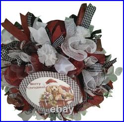 Christmas Dog Wreath, Farmhouse Dog Christmas Wreath, Red Truck Holiday Wreath Christmas Dog Wreath, Farmhouse Dog Christmas Wreath, Red Truck Holiday Wreath