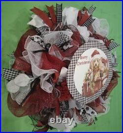 Christmas Dog Wreath, Farmhouse Dog Christmas Wreath, Red Truck Holiday Wreath Christmas Dog Wreath, Farmhouse Dog Christmas Wreath, Red Truck Holiday Wreath