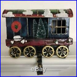 Christmas Express HOBO CLUB Freight Car Stocking Holder RARE Christmas Train