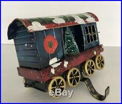 Christmas Express HOBO CLUB Freight Car Stocking Holder RARE Christmas Train
