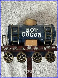 Christmas Express Hot Cocoa Tanker Train Car Stocking Holder In Box