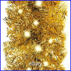 Christmas Garland with LED Lights 787.4 Gold vidaXL NEW