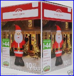 Christmas Gemmy 10 ft Lighted Giant Santa Claus Airblown Inflatable NIB