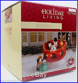 Christmas Gemmy 5 ft Lighted Animated Wheel of Fun Airblown Inflatable NIB