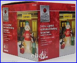 Christmas Gemmy Home Accents 5 ft 6 in Animated Shaking Snowman Inflatable