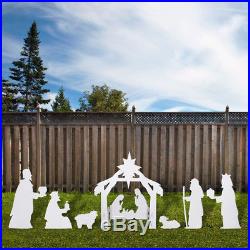 Christmas Giant Outdoor Nativity Store Nativity Yard Set(Holy Family Yard Scene)