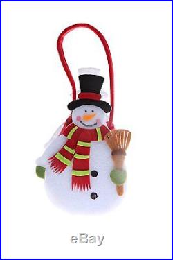 Christmas Gift Bags Decoration Stocking Santa Reindeer Snowman 4 Pcs. Set New