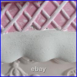 Christmas Gingerbread Holiday House Pastel Collectible Pink And Blue 26in Tall Christmas Gingerbread Holiday House Pastel Collectible Pink And Blue 26in Tall