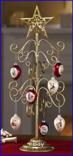 Christmas Gold Tree Holiday Ornament Star Holder Home Decor