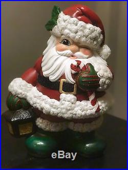 Christmas Hand Painted Ceramic Mr. & Mrs. Clause Decoration (NEW) Bisque