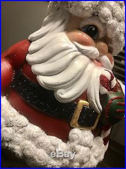 Christmas Hand Painted Ceramic Mr. & Mrs. Clause Decoration (NEW) Bisque