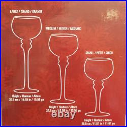 Christmas Hand Painted Glass Candle Holders Set Of 3 15.55 13.58 11.61 Christmas Hand Painted Glass Candle Holders Set Of 3 15.55 13.58 11.61