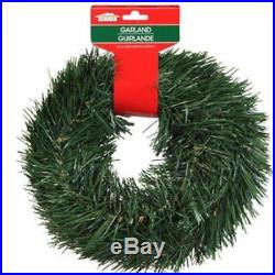 Christmas House 15 FT Wired Holiday Green Pine Garland Decor Indoor/Outdoor