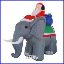 Christmas Inflatable 10.5′ Airblown Santa on Giant Elephant