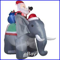 Christmas Inflatable 10.5' Airblown Santa on Giant Elephant