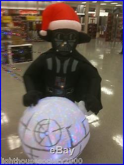 Christmas Inflatable Gemmy Star Wars 6 ft Darth Vader LED Kaleidoscopic Music