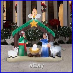 Christmas Inflatable Nativity Scene Decor Outdoor Garden Lawn Decoration 7 FT