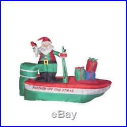 Christmas Inflatable Santa Claus Fishing Decoration Outdoor