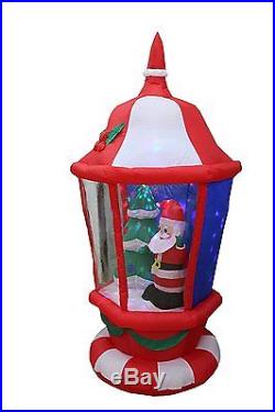 Christmas Inflatable Yard Decorations 6 Foot Lighted Lantern Santa Outdoor Decor
