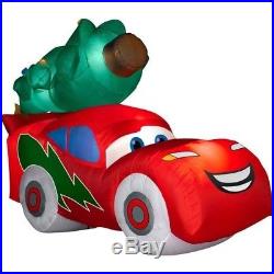 Christmas Inflatables McQueen With Christmas Tree Airblown Xmas Yard Decor Car Boy
