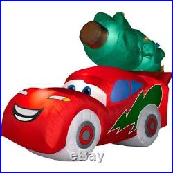 Christmas Inflatables McQueen With Christmas Tree Airblown Xmas Yard Decor Car Boy