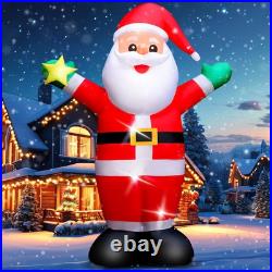 Christmas Inflatables Santa Outdoor Decoration 8FT Blow Up Santa Claus Built