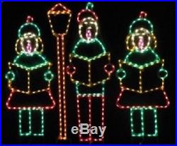 Christmas Large Complete Church Scene LED Lighted Decoration Steel Wireframe