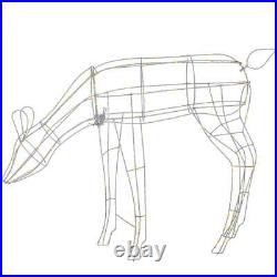 Christmas Large Reindeer Garden Outdoor Light Up Rope Decoration Silhouette LED Christmas Large Reindeer Garden Outdoor Light Up Rope Decoration Silhouette LED