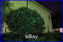 Christmas Laser Light Projector Outdoor Xmas-Holiday Red-Green Remote Landscape